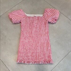 Pink Lily Pink Gingham Dress